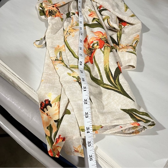 CHICO’S ~ NEW Spring Lily Utility Shirt Roll Tab Sleeves Waist Tie - Picture 10 of 10